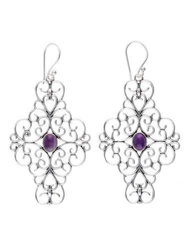 Boucles d'oreilles Améthyste sur...