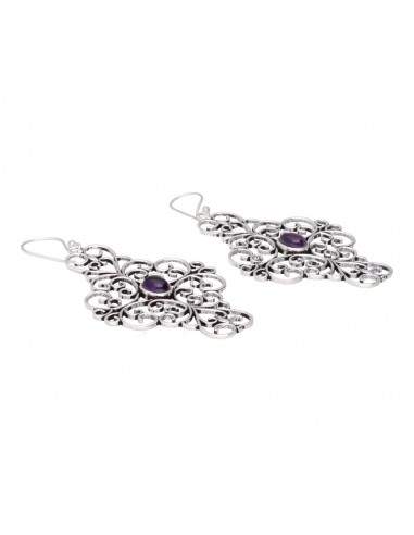Boucles d'oreilles Améthyste sur...