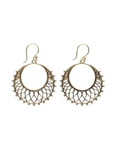 Grandes boucles d'oreilles en bronze...