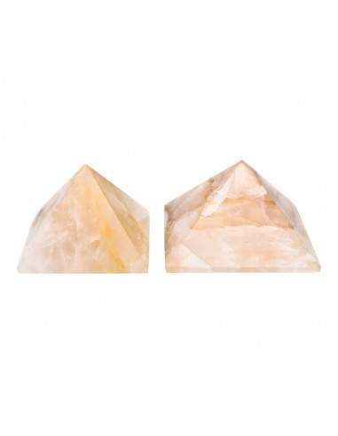 Pyramides de quartz hématoïde