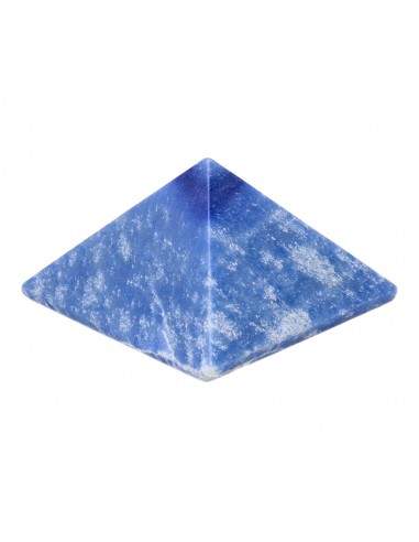 Pyramide de quartz bleu 4x4cm