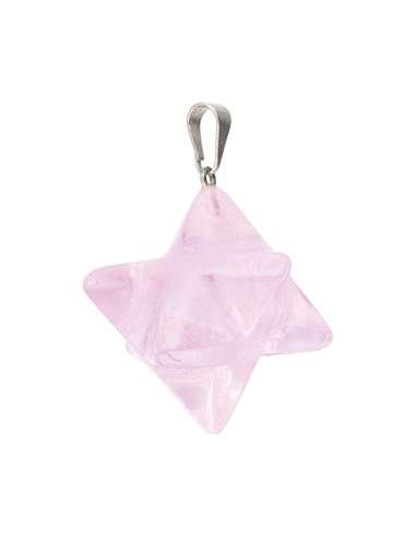 Rose Quartz Merkaba Pendant