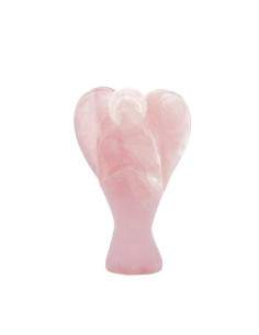 Anges sculptés en quartz rose 2