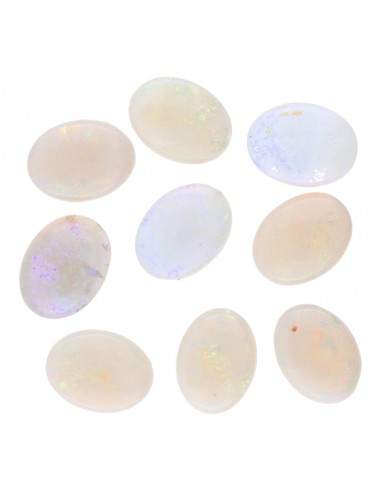 Cabochões de opala oval (9 peças)