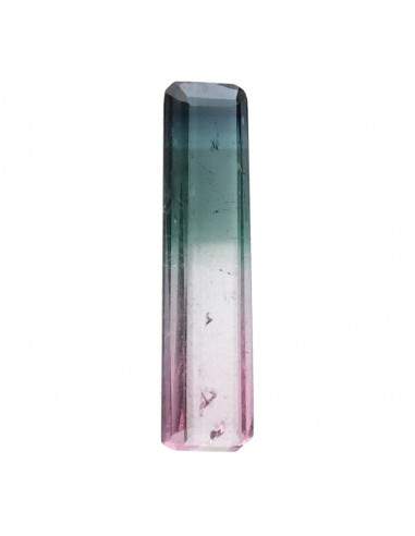 Faceted Tricolor Tourmaline Cabochon
