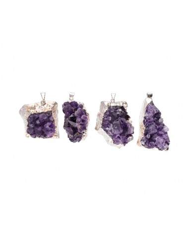 Large Amethyst Druse Pendant in...