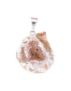 Agate Geodin Pendant -...