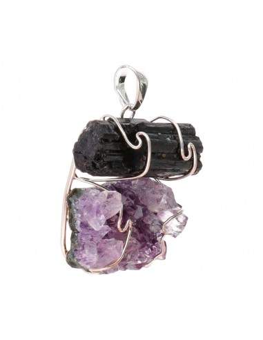 Pendentif Tourmaline avec Druse...