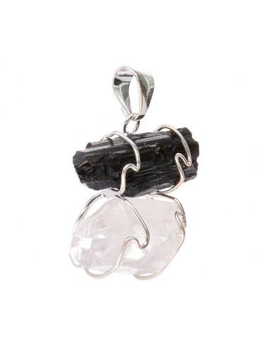 Pendente Turmalina com Drusa de...