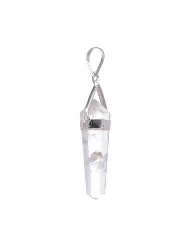 Pendant of White Quartz Bitermined in...