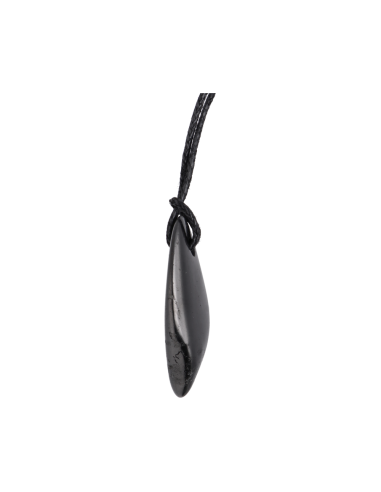 Pendentif en shungite plaqué rhodium