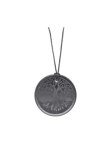 Large Tree of Life Shungite Pendant