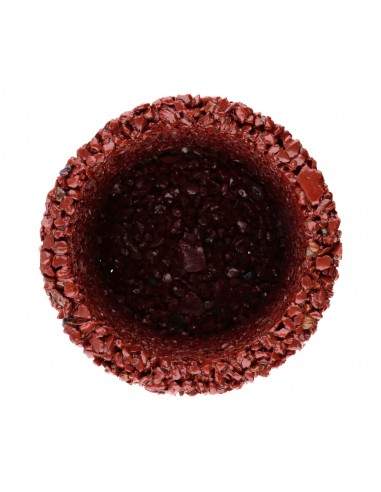 Large Red Jasper Chip Candle Holders