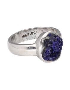 Bague d'azurite en argent... 2