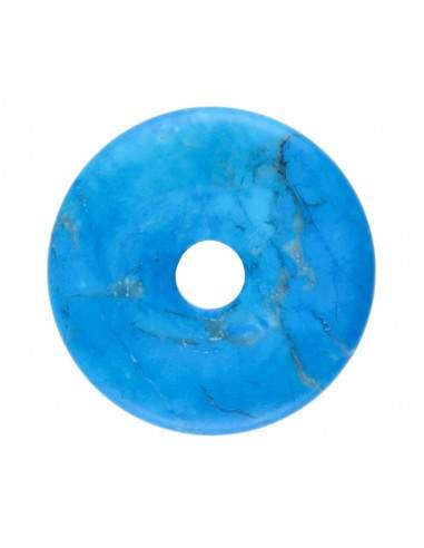 Small Dyed Howlite Donut (Turquenite)