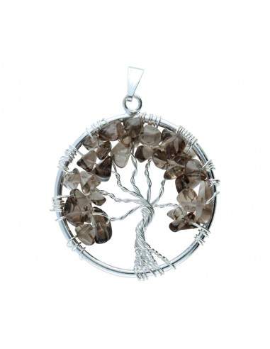 Pendentif arbre de vie avec quartz...
