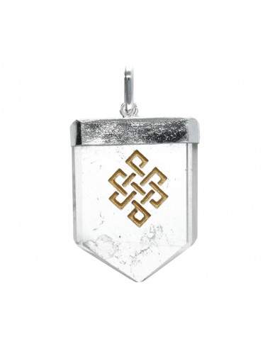 Pendentif en Quartz Nœud Infini en...