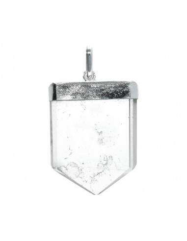 Silver Plated Horus Eye Quartz Pendant