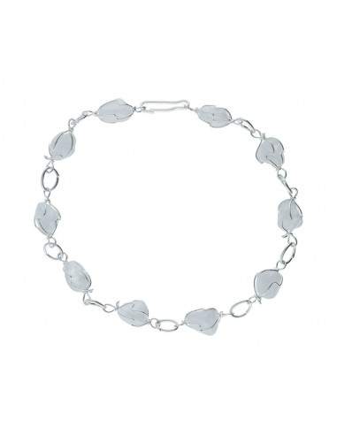 Milky Quartz Rhodium Plated Silver...