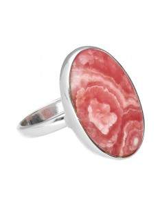 Anel de rodocrosite oval... 2