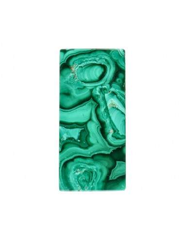 Cabochon rectangulaire de malachite (2)