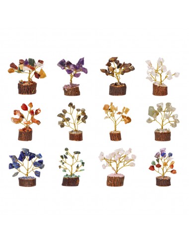 Pack de 12 Mini Árboles con Minerales