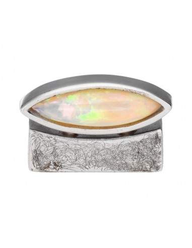 Anillo de Ópalo en Plata de Ley 925...