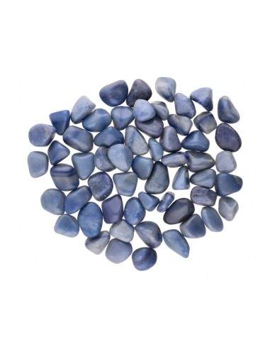 Rodas de quartzo azul 2x1cm (Pacote...