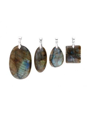 Pendentif cabochon en labradorite