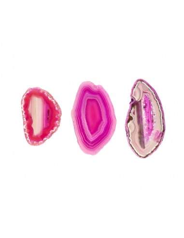 Small Dyed Fuchsia Agate Plate Small