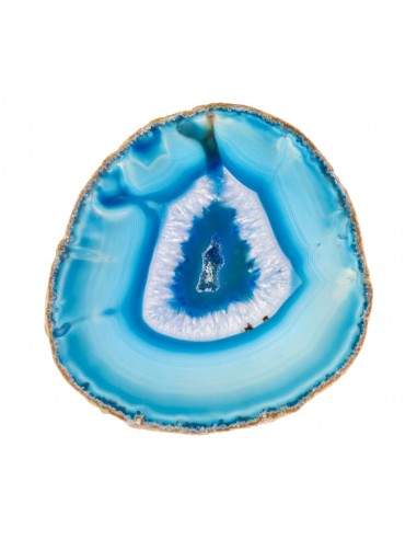 Medium Dyed Blue Agate Plate