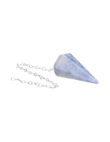 Blue Quartz Faceted Pendulum (FAC47)