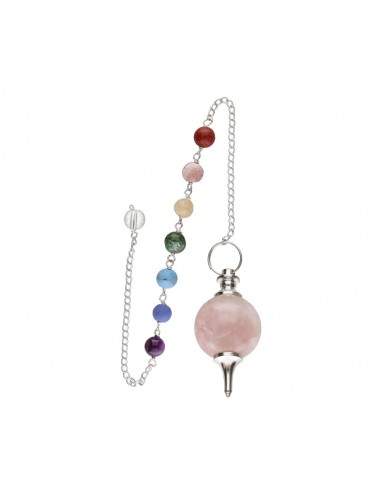 Mermet Pendulum with Rose Quartz and...