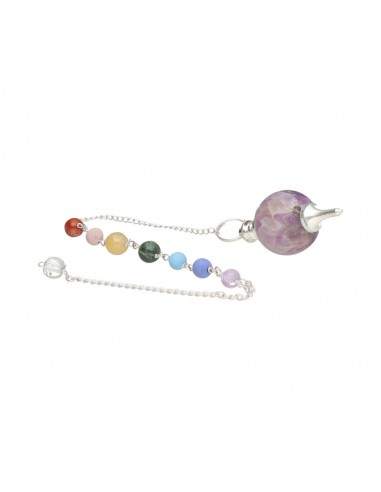 Mermet Pendulum with Amethyst and...