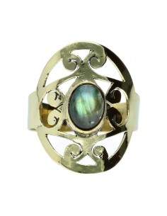 Ring bronze with Mineral -61- 2