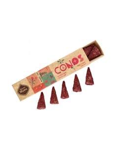 Cones de pétalas de rosa -...