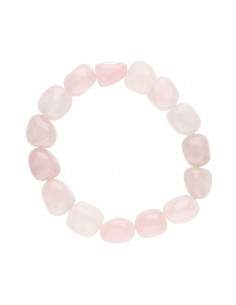Bracelet de quartz rose roulé 2