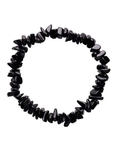 Pulsera Chip de Turmalina Negra
