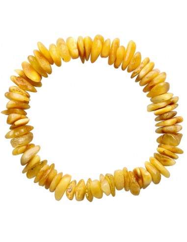 Clear Amber Chip Bracelet