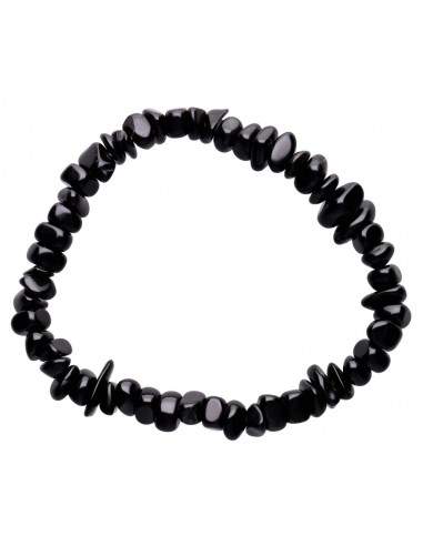 Bracelet en copeaux d'obsidienne
