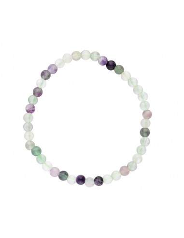 Bracelete Fluorite Rainbow Green 4mm