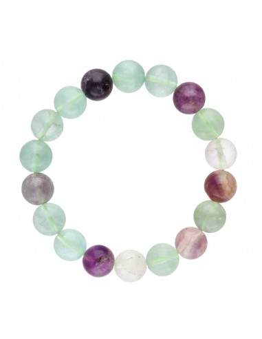 Bracelet de Fluorite Arc-en-ciel Vert...