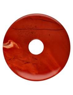 Donut grande de jaspe vermelho