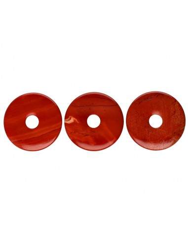 Donut Grande de Jaspe Rojo