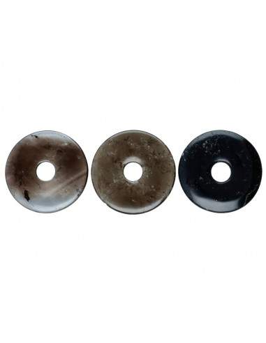 Donut pequeno de quartzo fumado