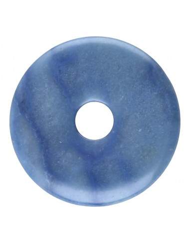 Grand donut en quartz bleu