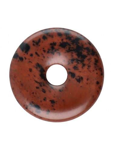 Donut pequeno em mogno obsidiana