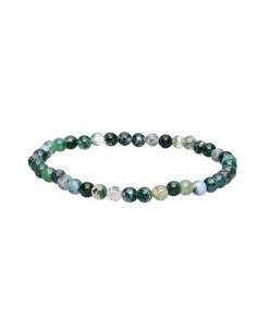 Bracelet d'agate mousse 4mm