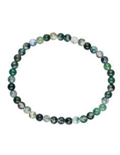 Bracelet d'agate mousse 4mm 2