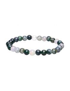 Bracelet d'agate mousse 6mm